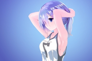 Hamakaze 可爱小女生4K动漫壁纸