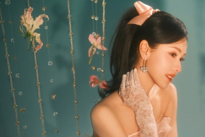 侧脸可爱美女陈都灵3200x2000分辨率壁纸