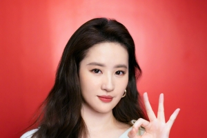 刘亦菲ok手势可爱动作4k全面屏手机壁纸高清