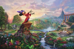 花样年,迪士尼,米奇,米老鼠,托马斯·金凯德,精美风景绘画图片
