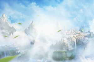 仙境梦幻凉爽背景banner