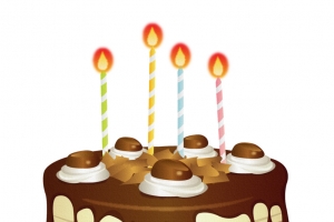 高清巧克力生日蛋糕