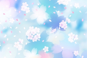 手绘梦幻花朵花瓣