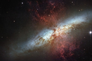 星系 太空 恒星 星爆 messier 82 m82 4k壁纸 3840x2160