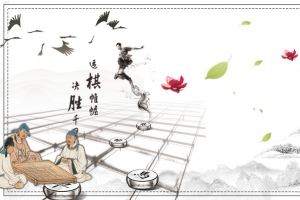 中国风中国象棋文化海报背景素材