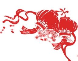 红灯笼剪纸