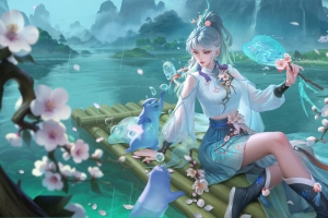 王者荣耀上官婉儿春霖将至4K超高清无水印游戏壁纸4718x2400免费下载