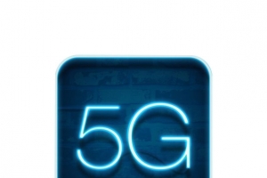 5G来了文字科技感发光图标