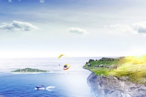 海边悬崖风景