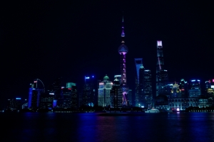 中国上海城市夜景4K壁纸