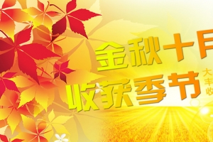大气秋季丰收季节背景