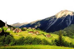 阿尔卑斯山风景图