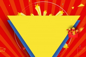 双12促销季几何红色banner