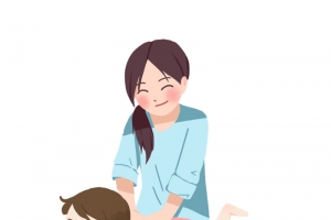 母婴服务简约扁平风