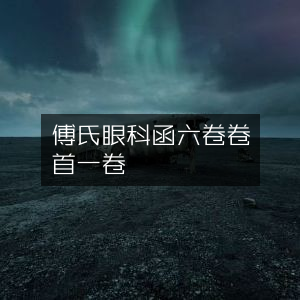 傅氏眼科详解《瑶函六卷》及卷首一卷 - 古典文集