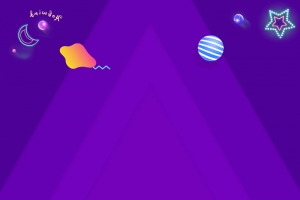 火拼天猫促销季几何紫色banner