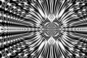 分形 抽象 黑白 4k壁纸 3840x2160