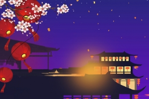 元宵节卡通喜庆banner