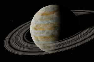 行星 戒指 空间 深色 4k壁纸 3840x2160