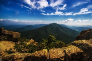 山 石头 顶部 山景观 山楂山 shenandoah国家公园 4k壁纸 3840x2160