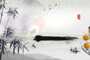 中国风普洱茶背景素材