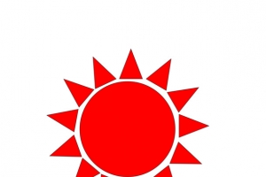 六一儿童节海报太阳素材