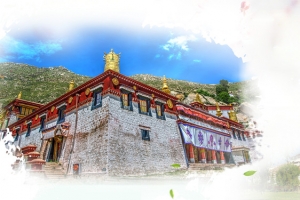 西藏印象旅游背景