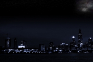 晚上城市风景4K壁纸3840x1080