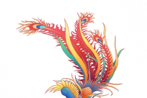 国潮凤凰插画
