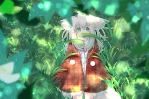 女孩 耳朵 森林 草 幻想 动漫 艺术 4k壁纸 3840x2160