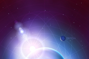 蓝色星球科幻背景