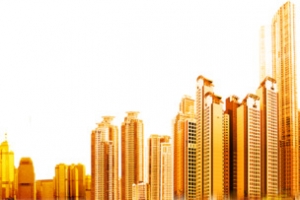 金色大楼高清PNG透明装饰元素及图案设计素材免费下载