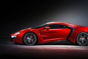 红色超级跑车Lykan Hypersport 4K壁纸