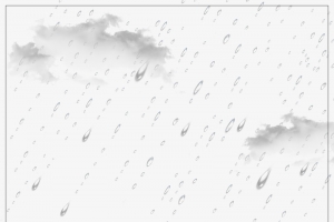 复古水墨风格雨水节气海报设计
