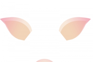 可爱猪耳朵装饰插画高清PNG透明免扣设计素材免费下载