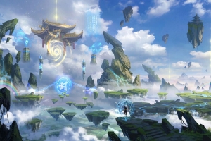 剪影 魔术师 废墟 岩石 幻想 艺术 4k壁纸 3840x2160