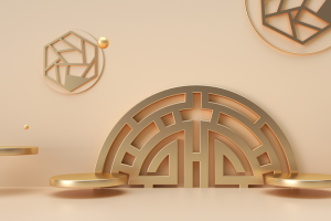国潮，C4D，微场景，中国风