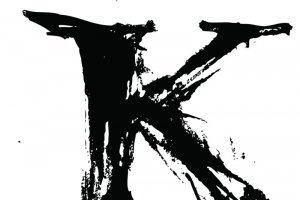 中国风墨迹字母K