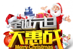 圣诞元旦大惠战个性化字体