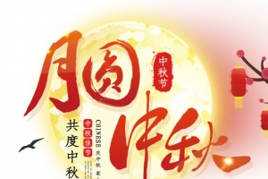 月圆中秋主标题字体元素