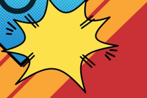 超级大牌狂欢红色手绘化妆品banner