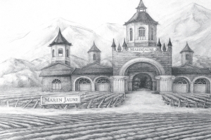 素描红酒庄园
