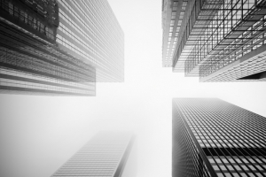 几何建筑现代城市高楼仰望商务背景