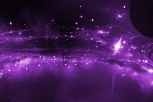 紫色星空炫光绚丽背景