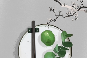 清明节青团背景图