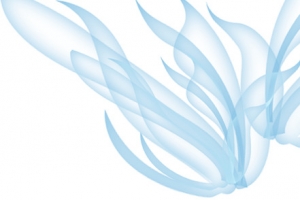 淡蓝色浪漫飘逸丝绸彩带高清PNG透明漂浮元素设计素材免费下载