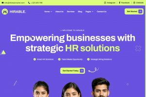 猎头人才招聘网站网站网页html模板