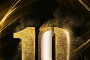 简约大气10周年庆典海报