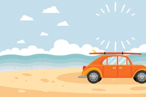 十一国庆旅行卡通banner