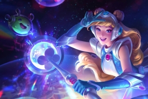 lol英雄联盟光辉女郎 太空律动 拉克丝3440x1440带鱼屏壁纸